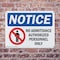 Signmission No Admittance Authorized Personnel Only OSHA Notice Sign, Plastic, 14in W x 10in L, 2PK OS-2PACK-NS-P-1014-L-15973 - alternate 4